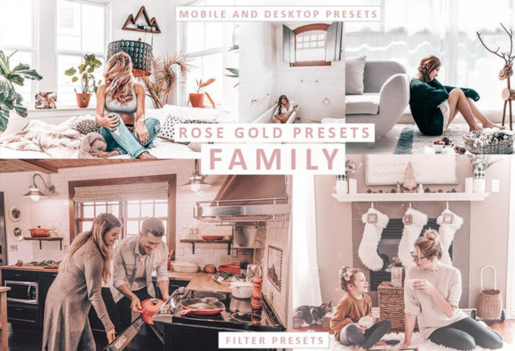 Download Rose Gold Mobile and Desktop Presets - Desktop presets Collection