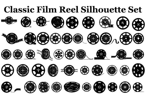 Download Classic Film Reel Silhouette Set - Classic film Collection