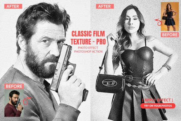 Download Classic Film Texture Pro Actions - Classic film Collection