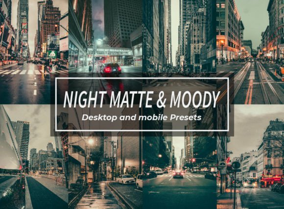 Download Night Matte &amp; Moody Lightroom Presets - Premium Resources
