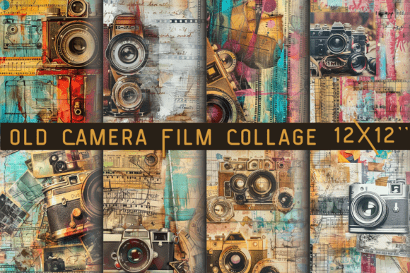 Download Old Camera Film Collage - Premium Resources